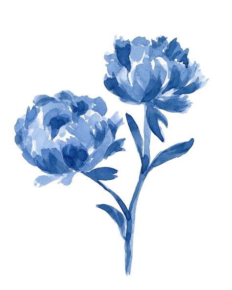 Blue Flower Printable